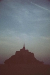 Photo at dusk of Mount St. Michel off the coast of Normandy, France, taken by Stephen Bennett